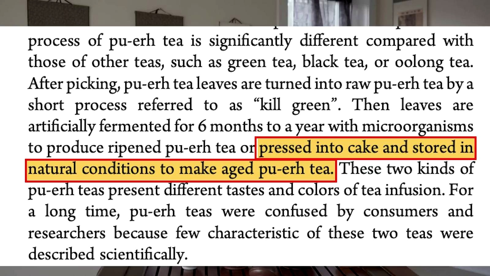 Dark Tea discussed in the video