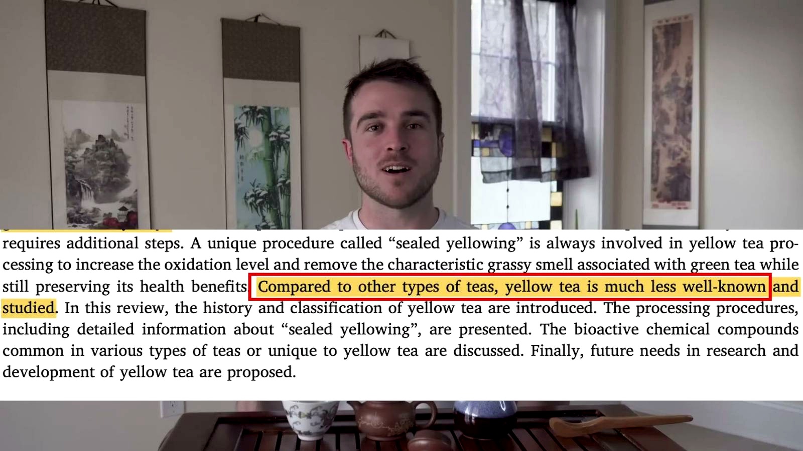 Yellow Tea discussed in the video